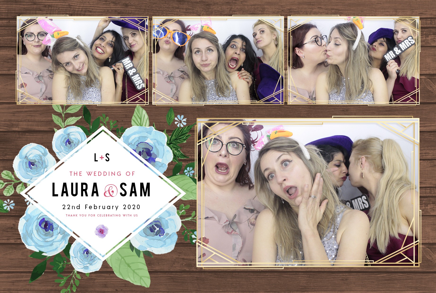 Laura and Sam's Wedding | View more photos from the event at gallery.myphotoboothexperience.co.uk/u/MyPhotoBoothExperienceLtd/Laura-and-Sams-Wedding